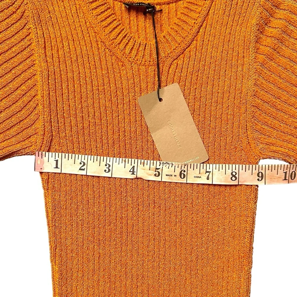 Rachel Comey crop sweater top in bright mustard yellow NWT - Picture 11 of 12